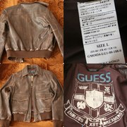 Продам мужскую кожаную куртку GUESS