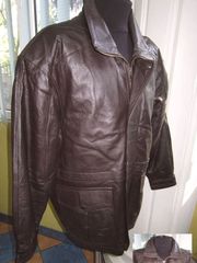 Большая утеплённая кожаная мужская куртка. Лот 276